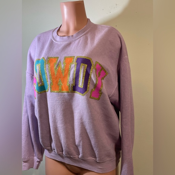 ALTAR’D STATE Women’s Howdy Oversized Graphic Sweatshirt Dusty Purple S/M‎ - Picture 4 of 6